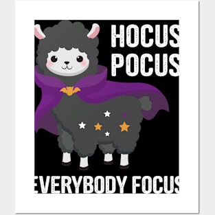 Funny Teacher Halloween Gift Hocus Pocus Everybody Focus Posters and Art